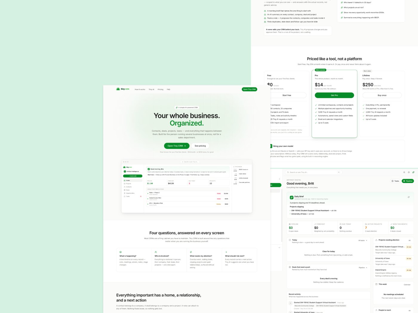 Tiny CRM